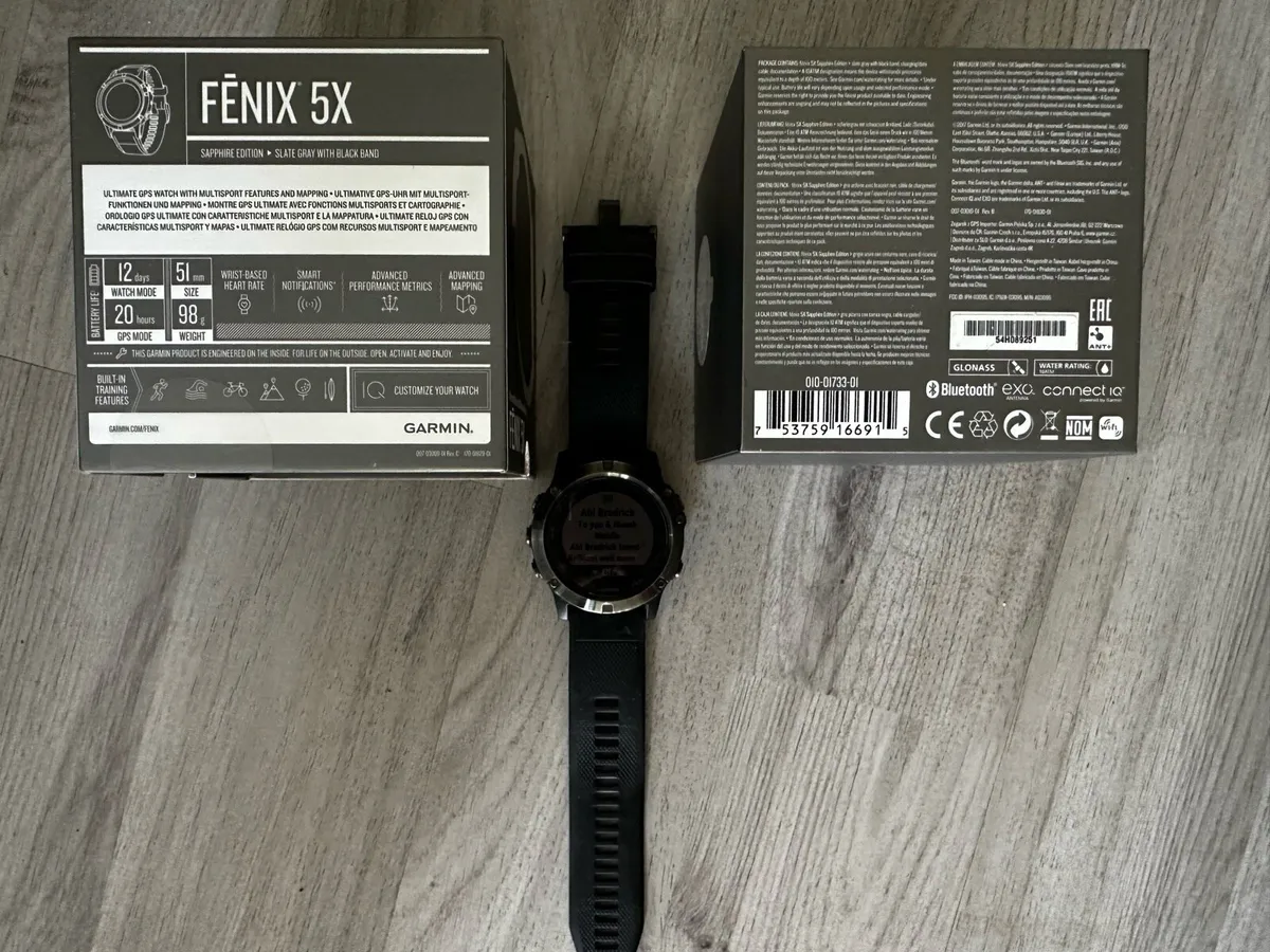 Garmin Fenix 5X Plus Watch (Sapphire GPS 51mm) - Image 4