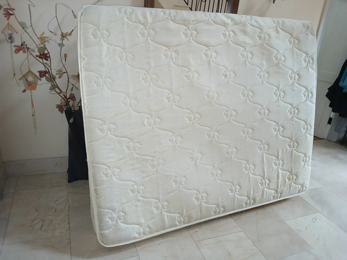 king bed & mattress - Image 1