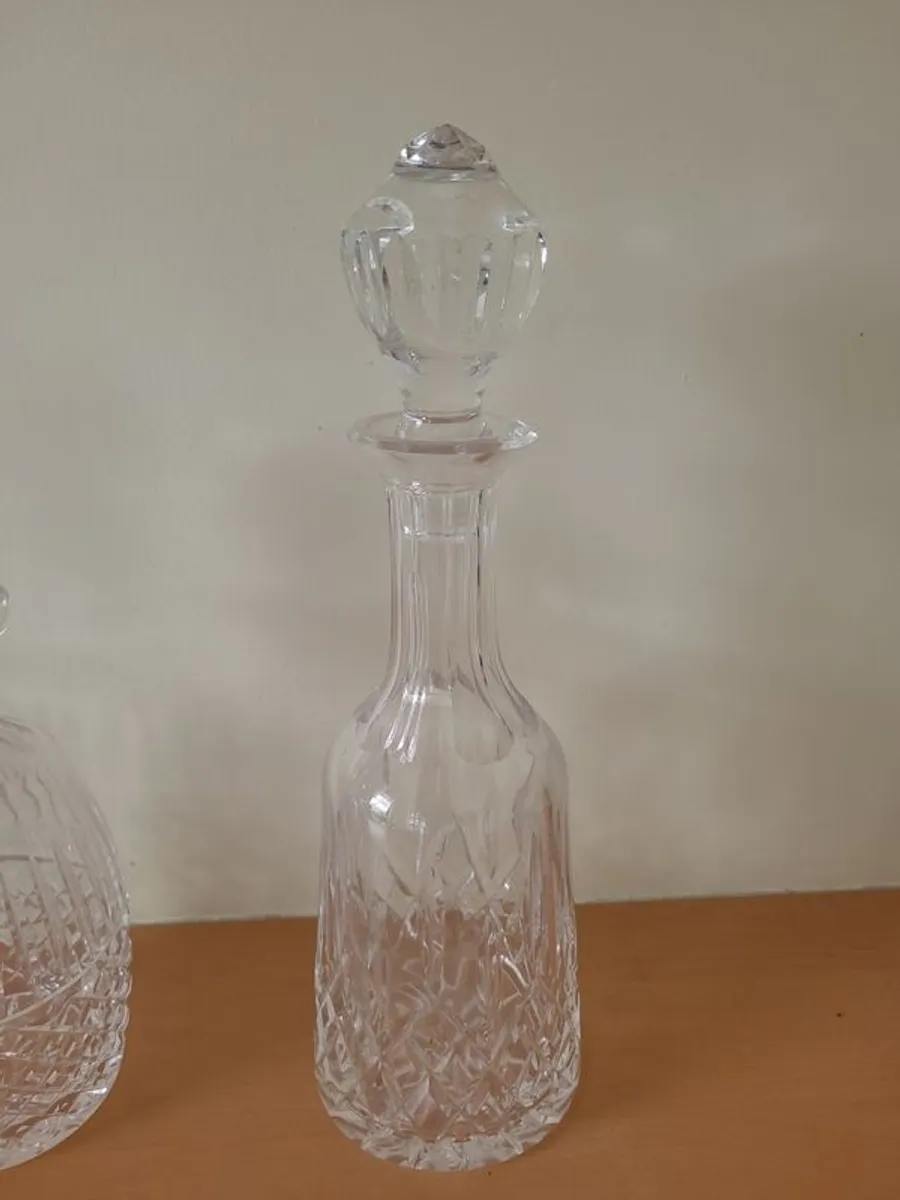 2 x Waterford Glass Vintage Decanters with Stoppers - Image 4