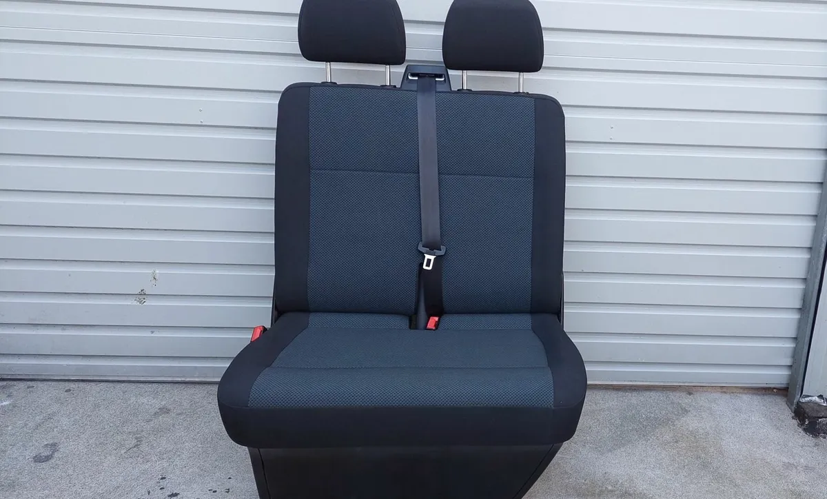 VW T6 Transporter Front Double Seat Simora Fabric - Image 1