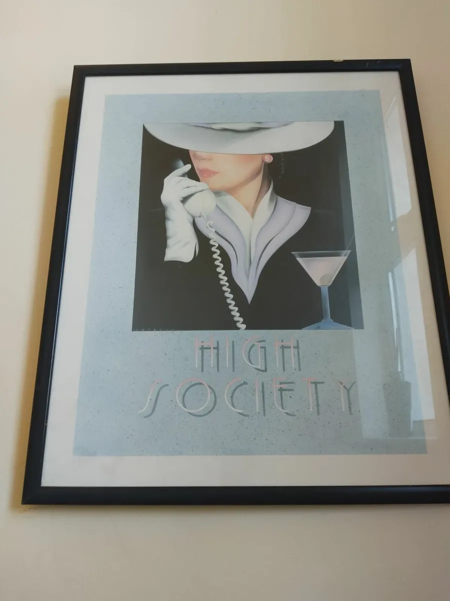 Large Art Deco Framed Poster - Image 1