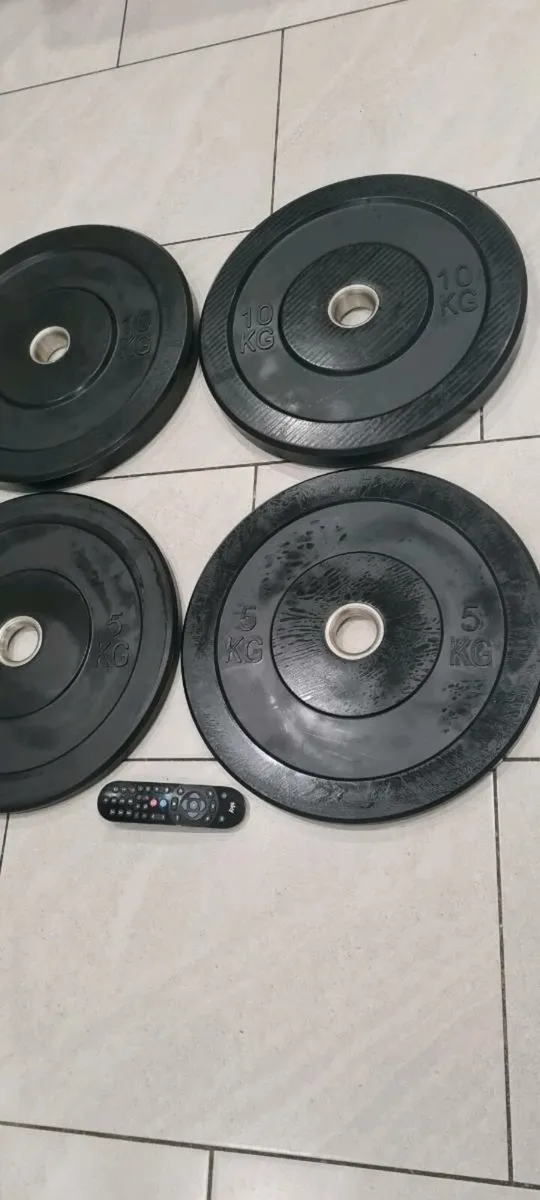 Brand new 4x5 kilo Olympic bumper weight plates - Image 4