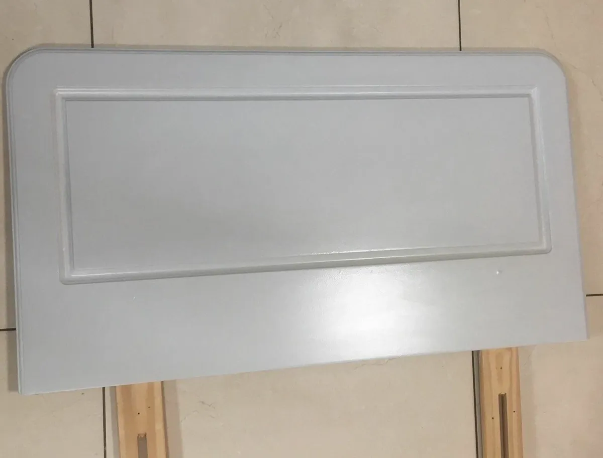 Grey Single Bed Headboard