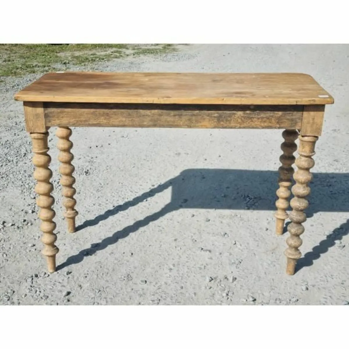 Antique Side Table with Bobbin Legs KAS768 - Image 3
