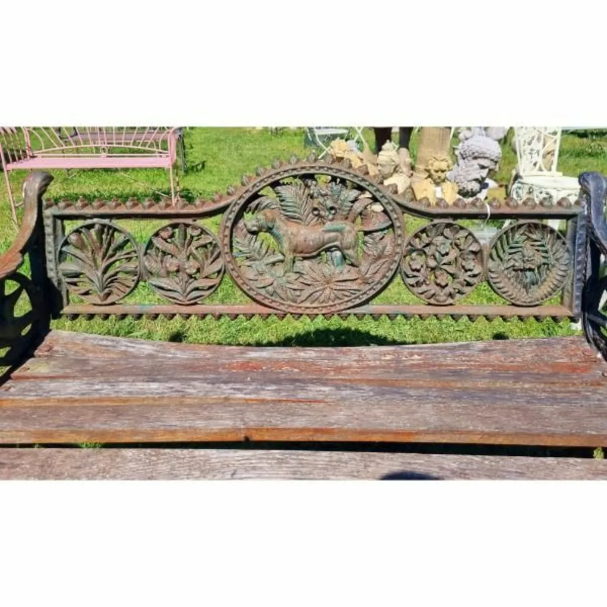 Pair of Cast Iron Benches KAS774 - Image 3
