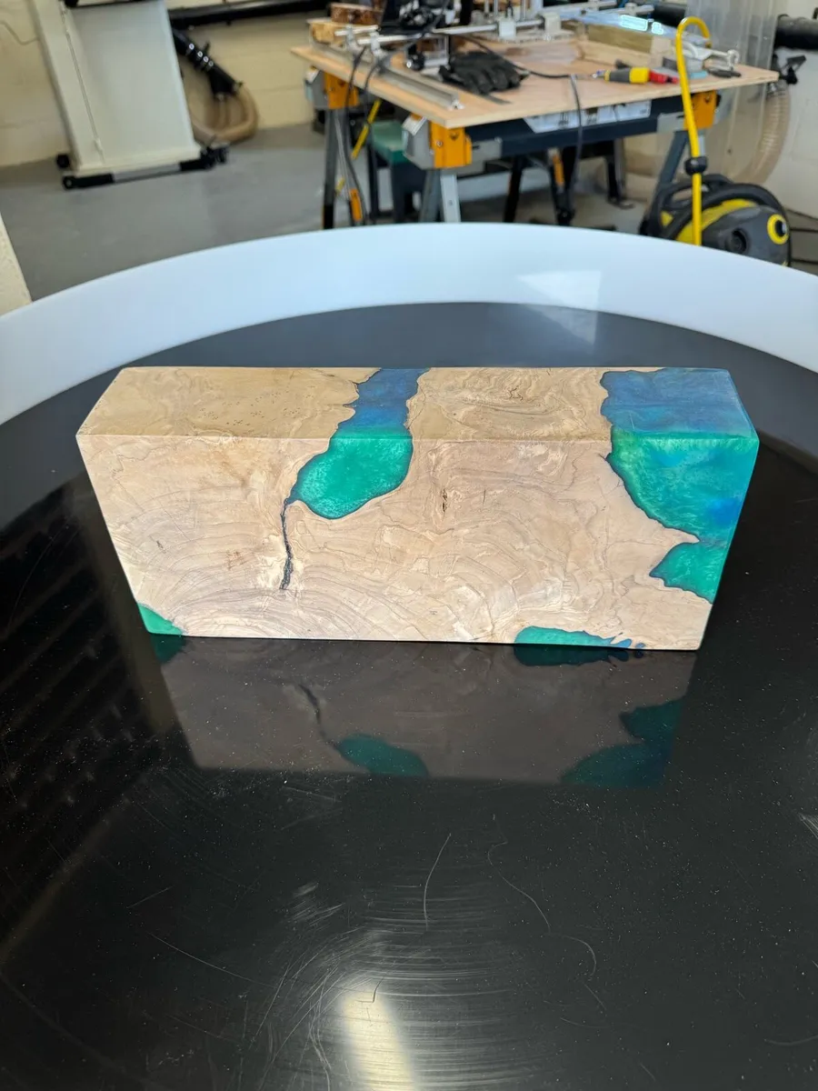 Turkish Olive Wood & Black Walnut slab - Image 1