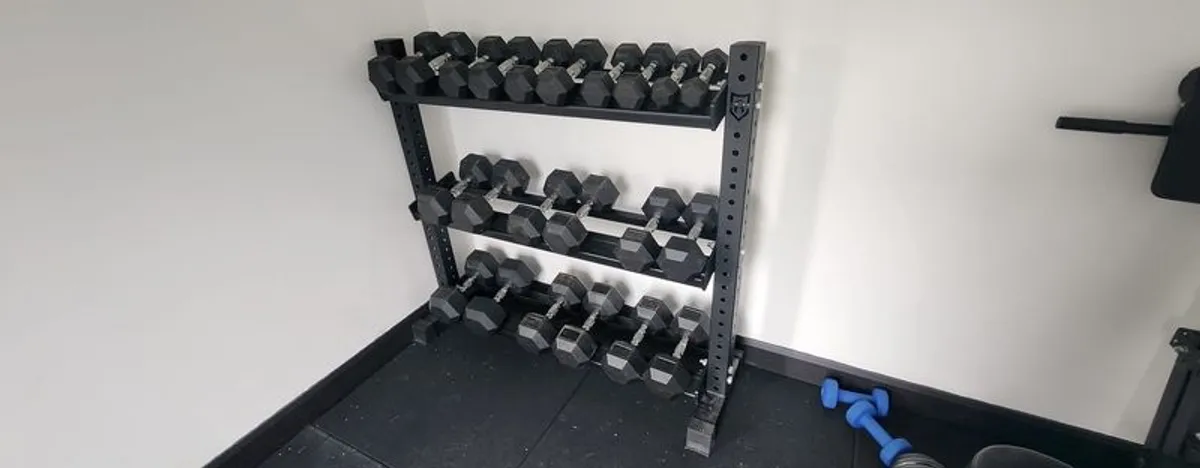 Dumbbell set (11 pairs) and rack - Image 3