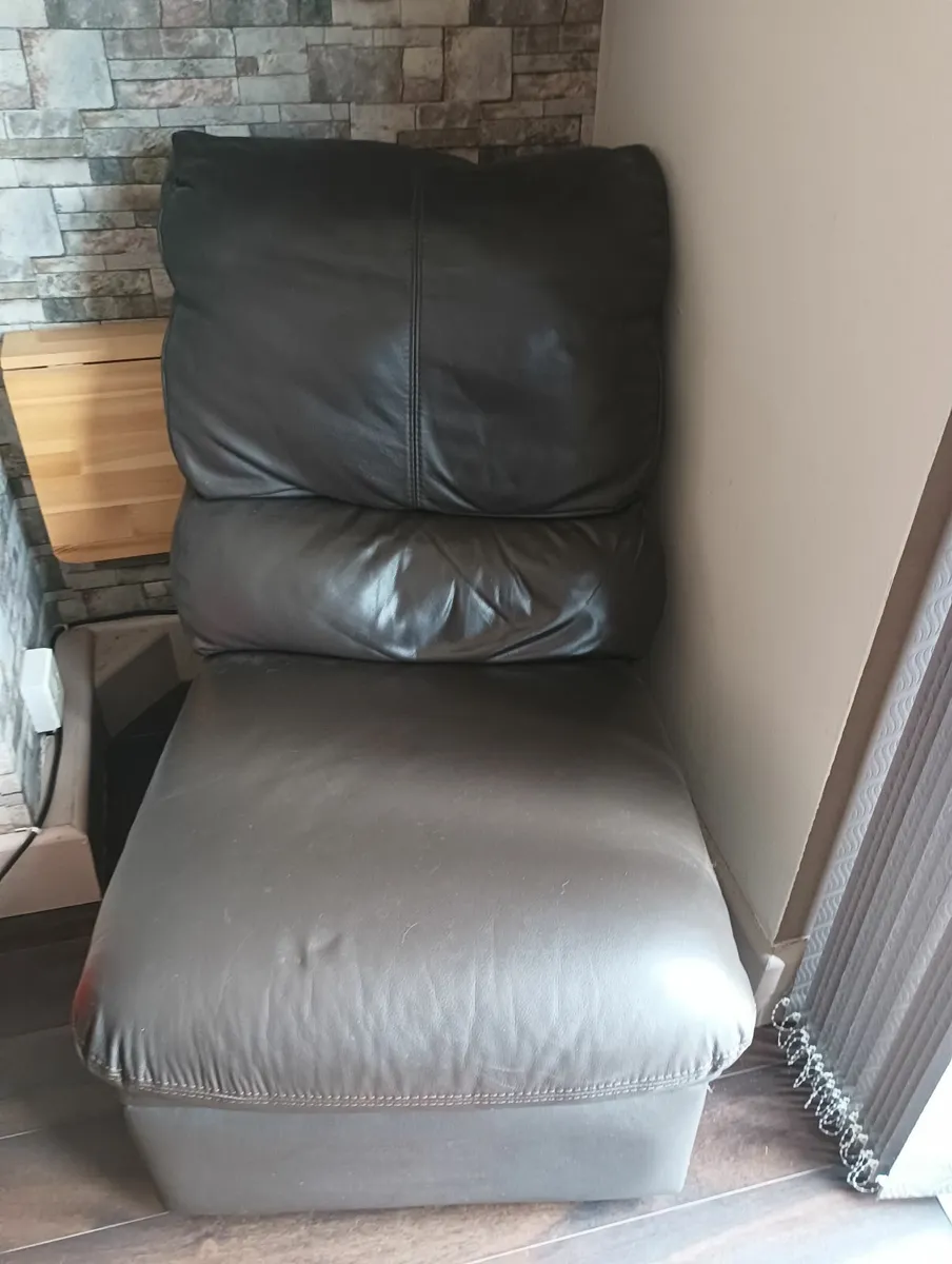 Free One Seater Leather Sofa - Image 2