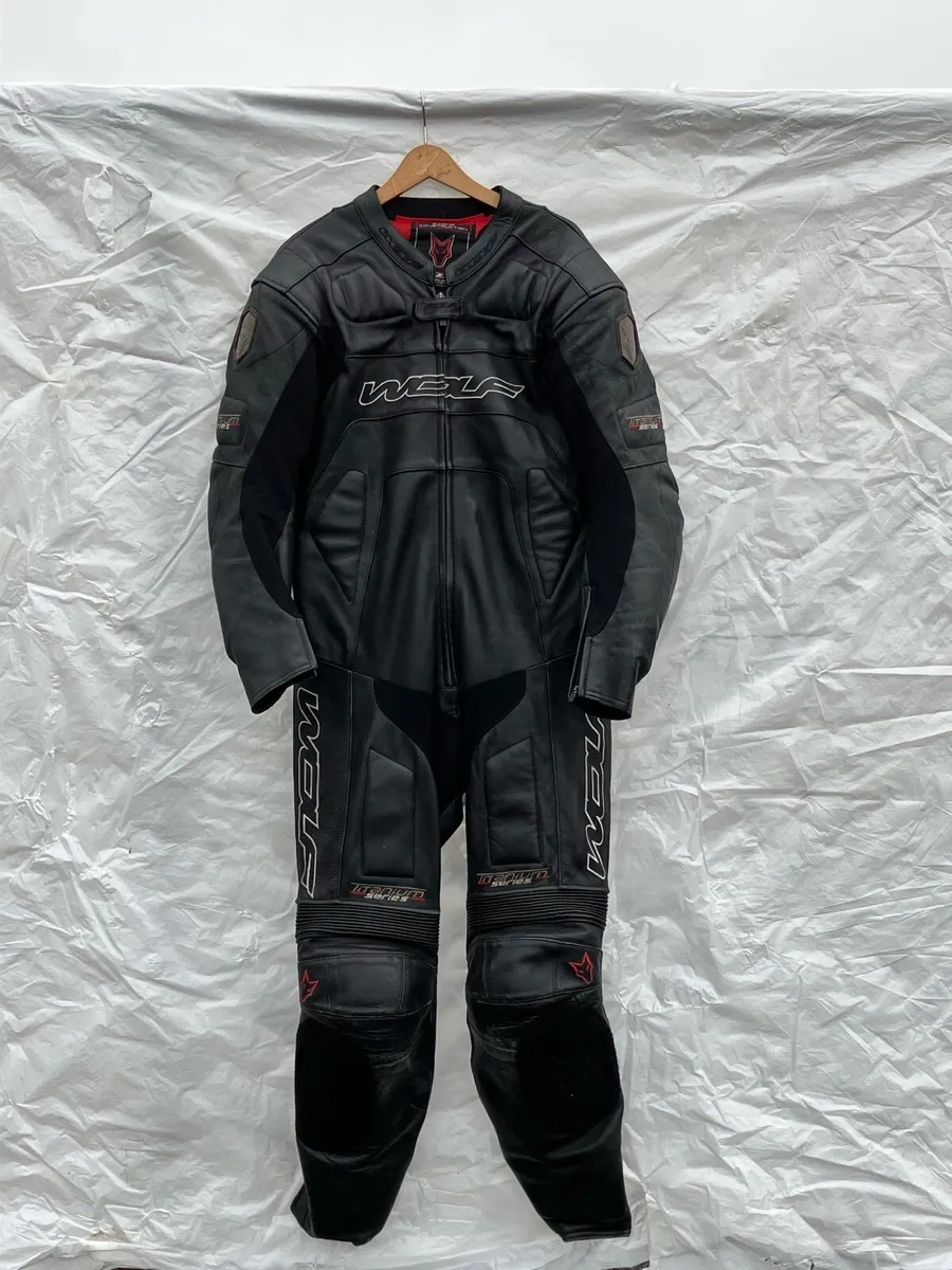 Wolf One Piece Leathers Motorcycle Suit - Image 1