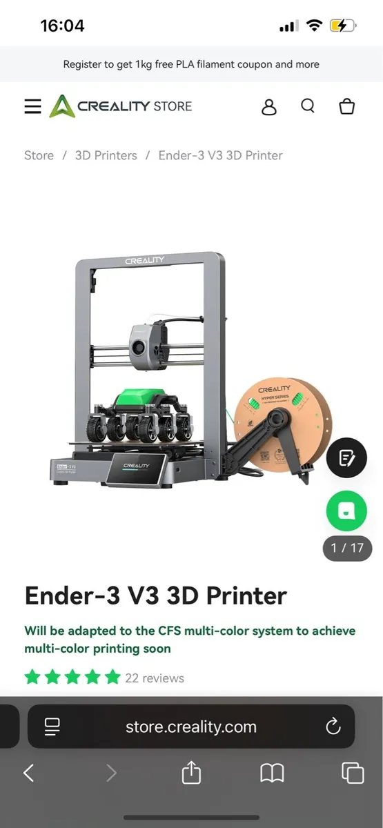 3D Creality Printer - Image 1