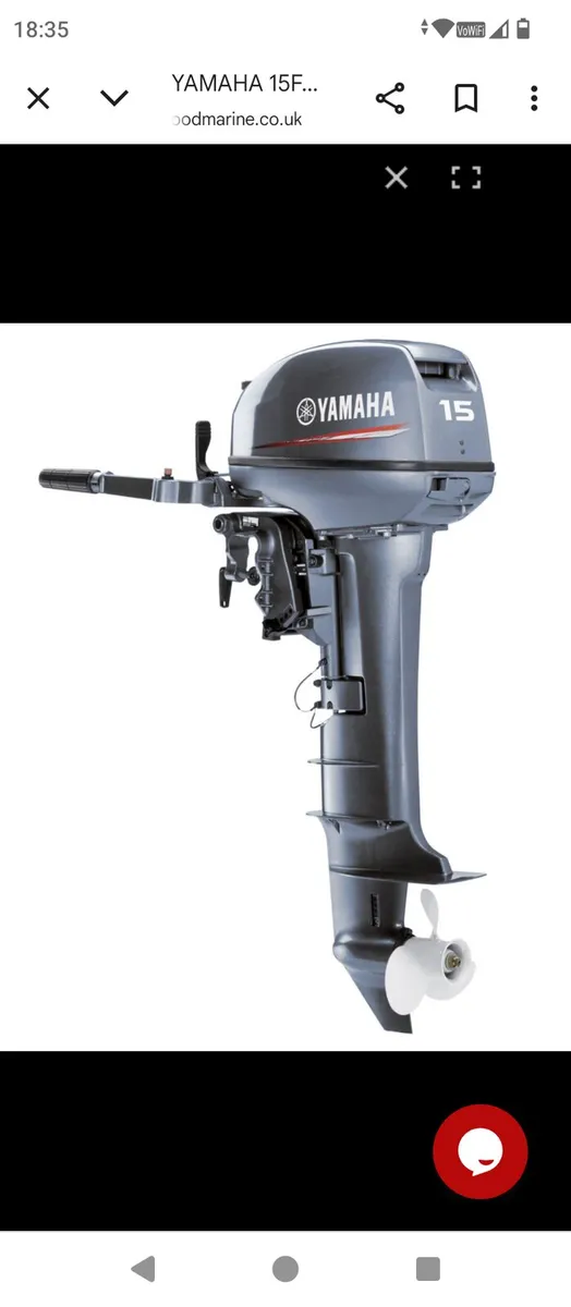 Yamaha 2stroke 15hp Short sharp ii