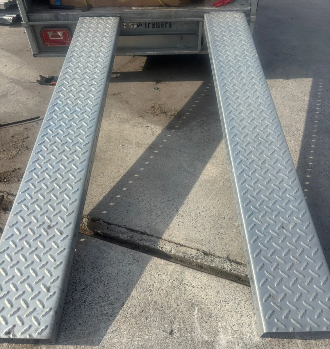 Galvanised heavy duty trailer ramps €190 per set✅ - Image 2