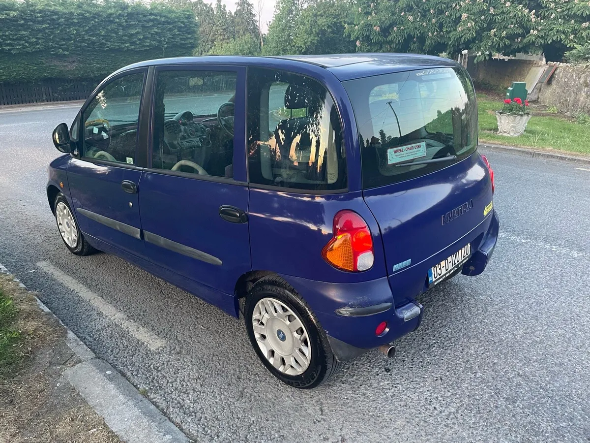 FIAT MULTIPLA WHEELCHAIR NCT 11/25 - Image 4