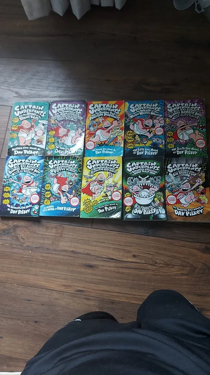 Captain Underpants Books x 10 - Dav Pilkey - Image 2