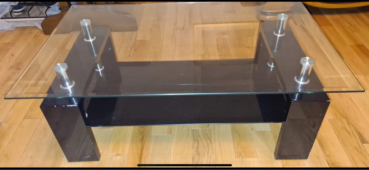 Glass coffee table - Image 3