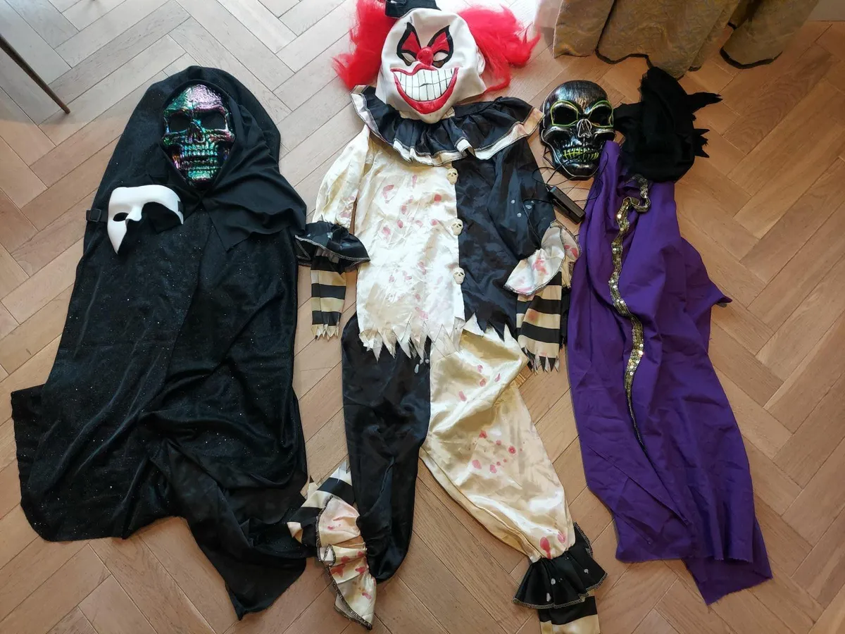Assorted kids Halloween costumes