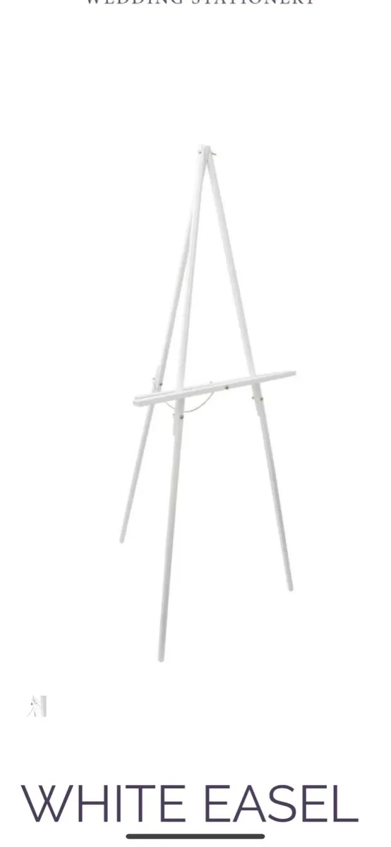 Brand New White easel- ideal for wedding signage!
