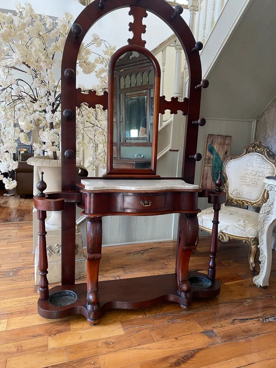 Antique hallstand - Image 1