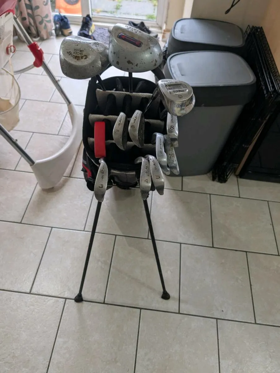 Set of adult Golf clubs with stand bag - Image 2