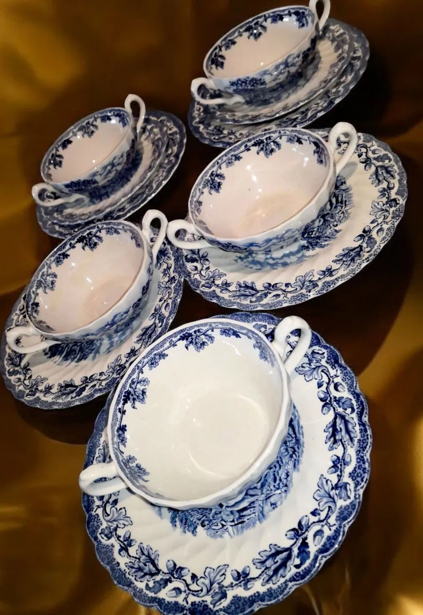 Antique MYOTT blue country life 12pcs - Image 1