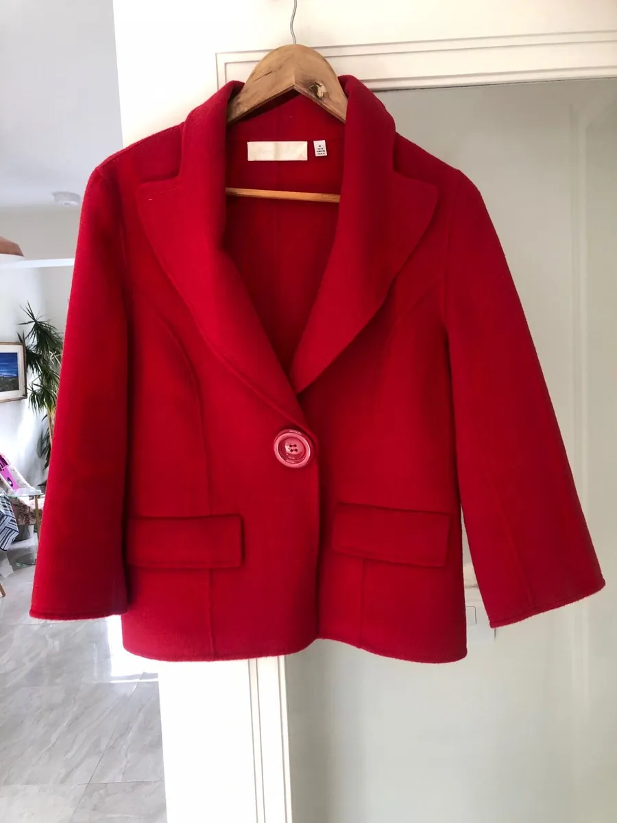 Red wool jacket - Image 1
