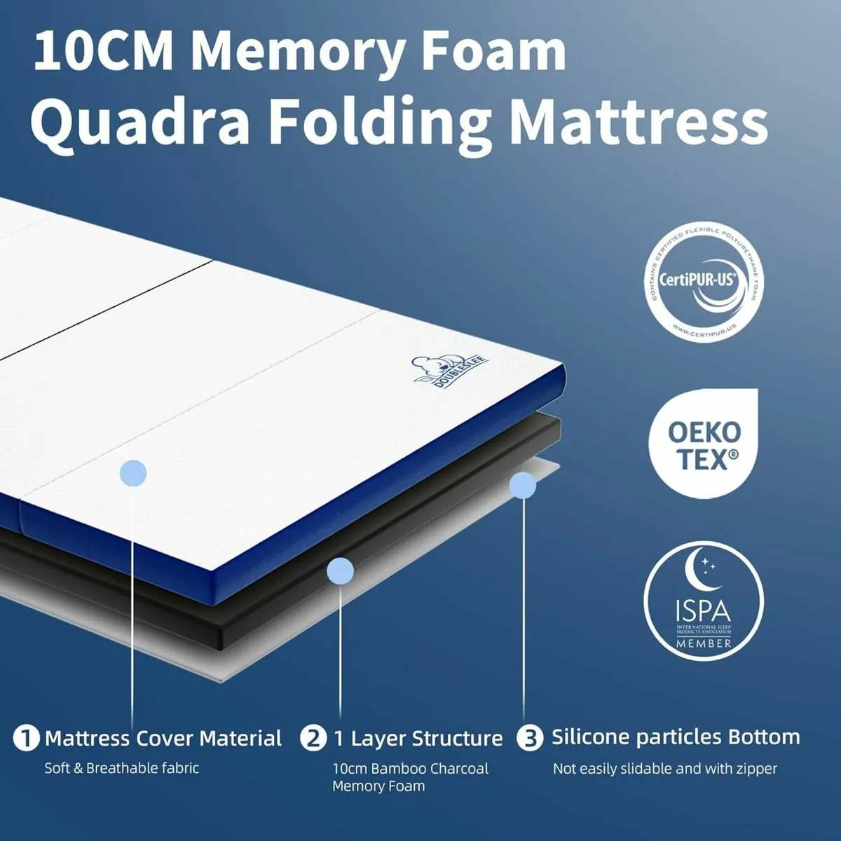 Folding Mattress Double 4ft6 - Image 4