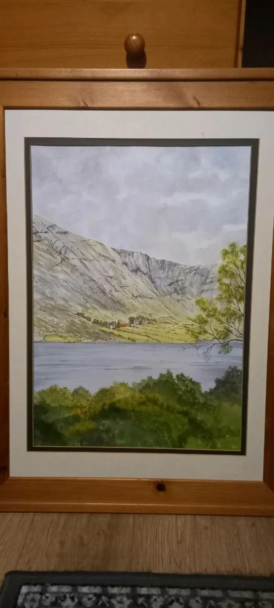 Lovely large Watercolour Painting by Marian Lynch - Image 1