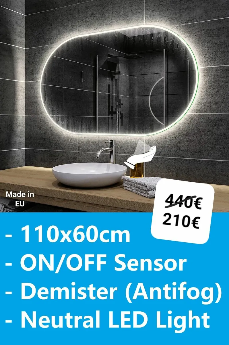 LED Bathroom Mirror - Image 1