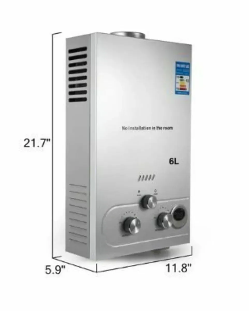 LPG 6L Instant Gas Water Heater - Image 2