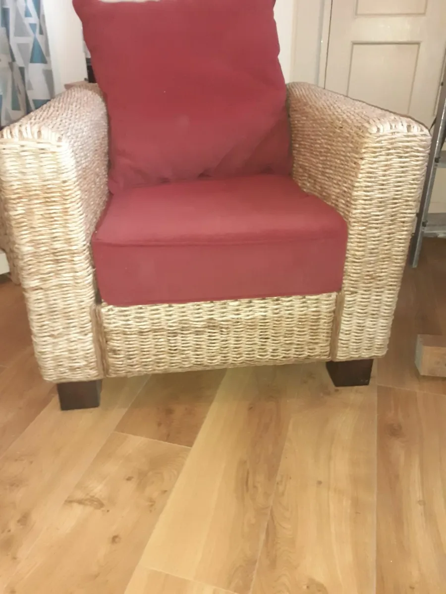 cane furniture set - Image 1