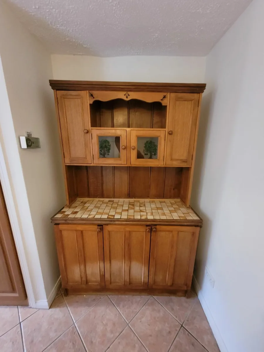 Vintage pine kitchen dresser - Image 1
