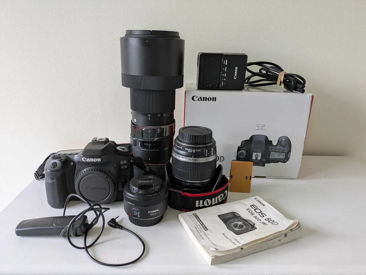 Canon EOS 80D APS-C Camera & Lenses etc. - Image 1