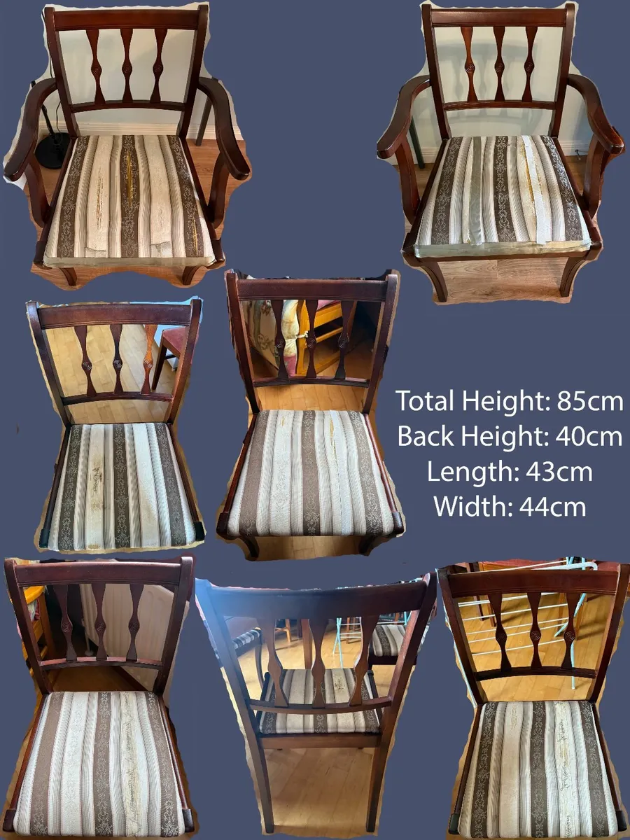 Extendable Dining Table & 6 Chairs - Image 3