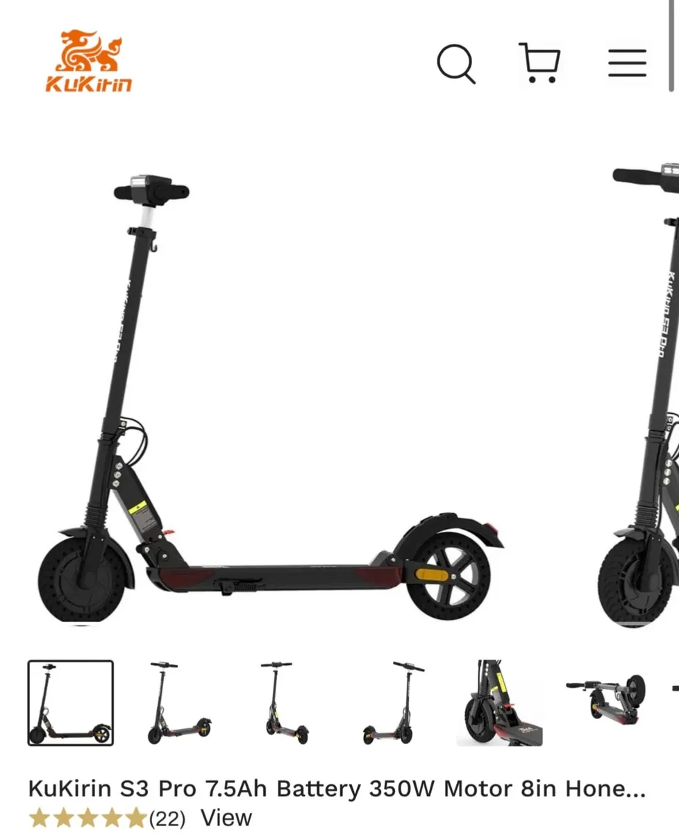 KuKirin foldable E-scooter - Image 1