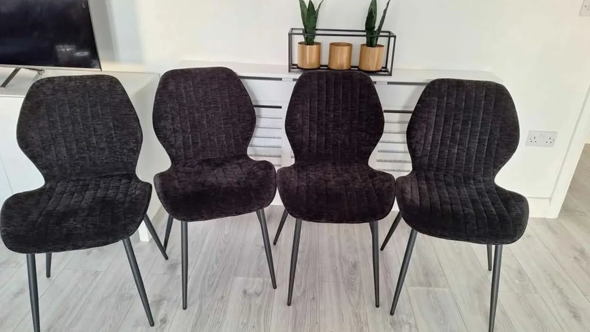 Velvet dining chairs - Image 1