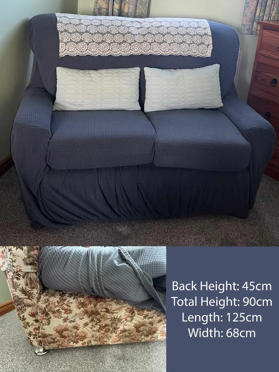 2-Seater Sofa with Removable Cover