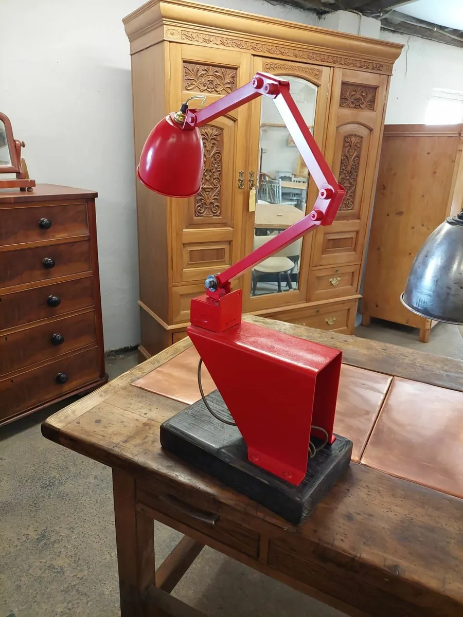 1950s engineering work anglepoise lamp - Image 1