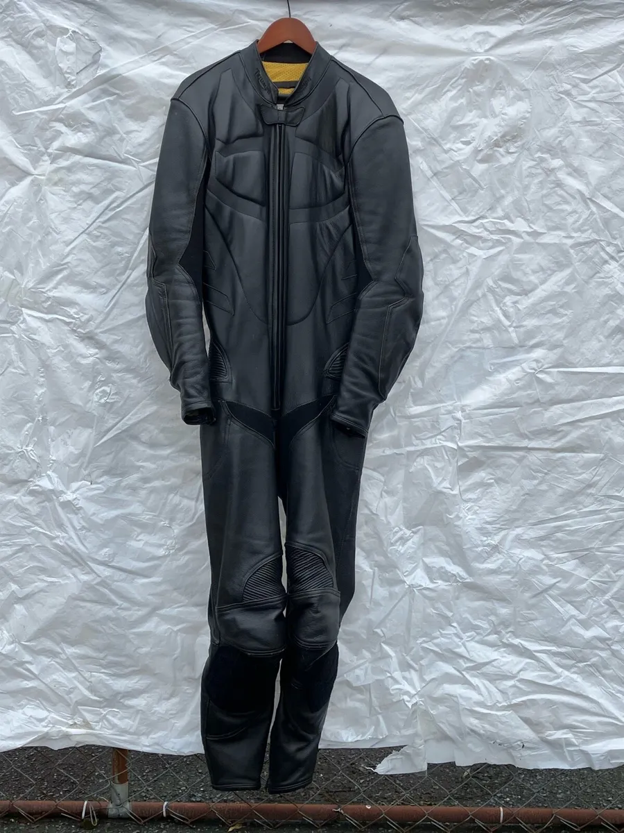 Triumph One Piece Leather Motorcycle Suit - Image 1