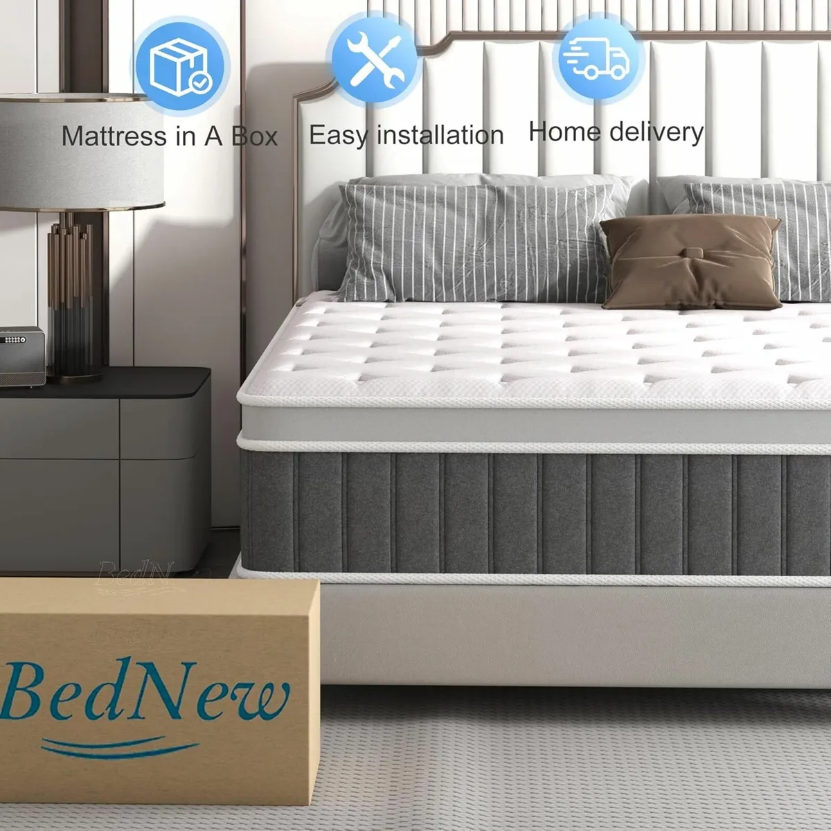 Double Mattresses Memory Foam Comfort 135x190x30cm - Image 4
