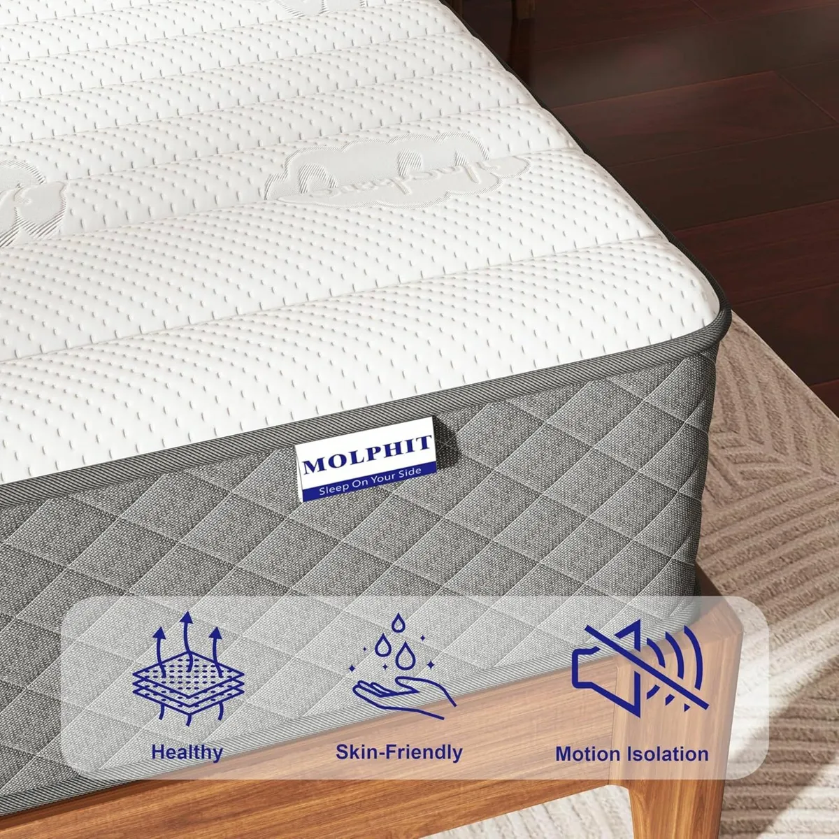 Double Mattress Medium Pressure Relief 135x190x25 - Image 3