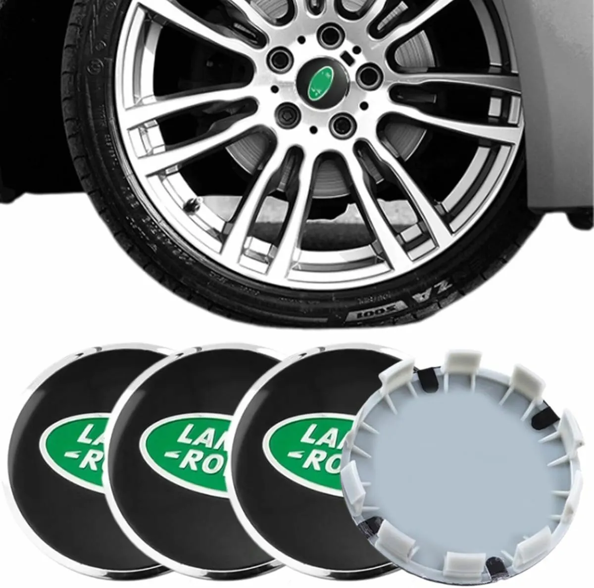 LAND ROVER 4 PCS Wheel Hub Caps for 62mm