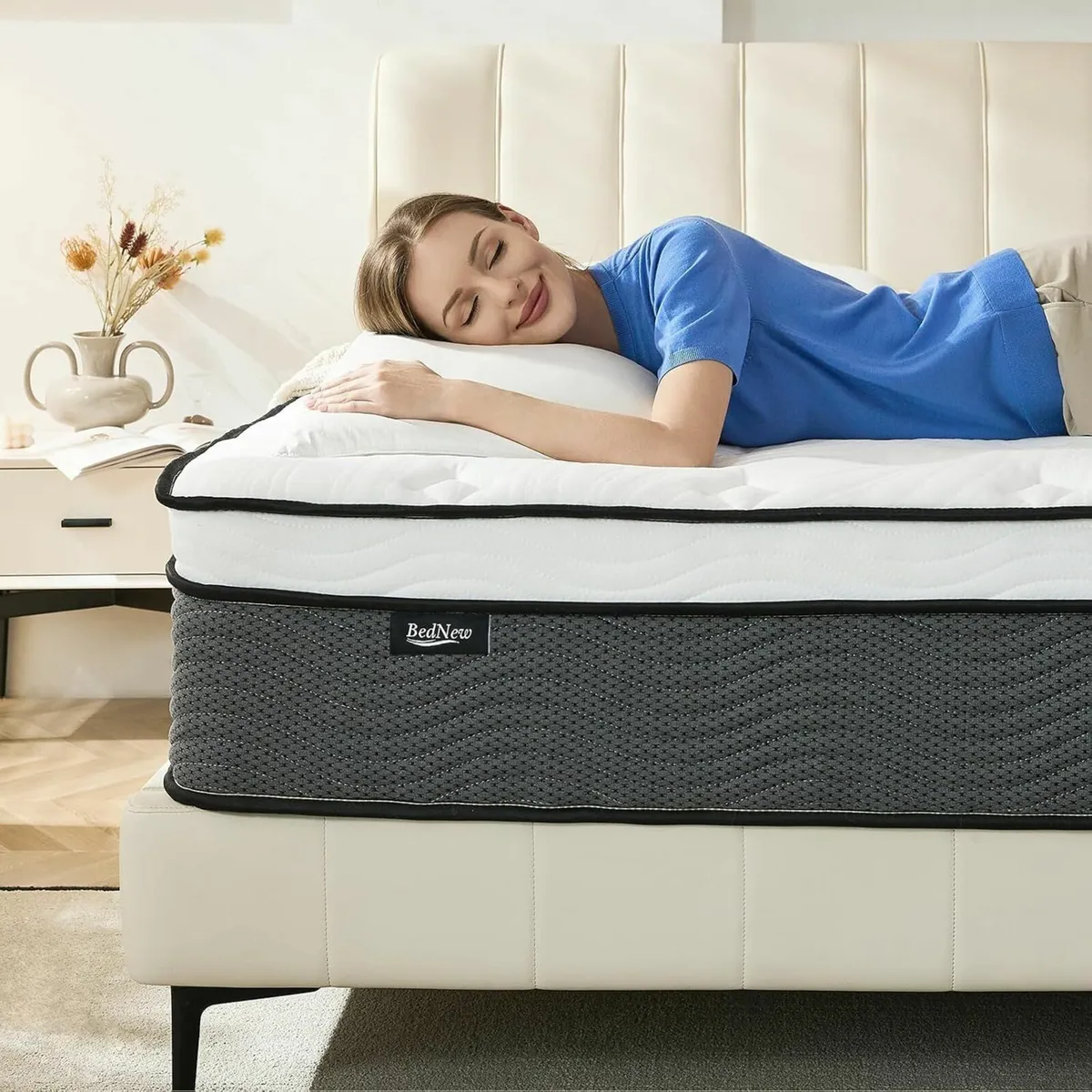 Double Mattress Breathable Foam comfort 135x190x28 - Image 1