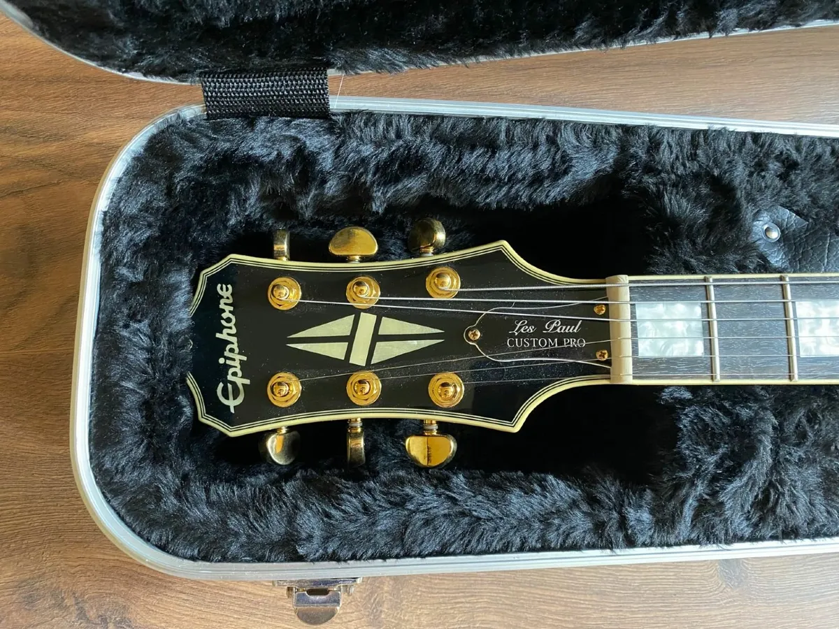 Epiphone Les Paul Custom Pro Left-handed + amp - Image 4