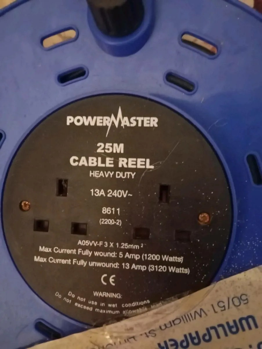 25m Power master Cable Reel - Image 2