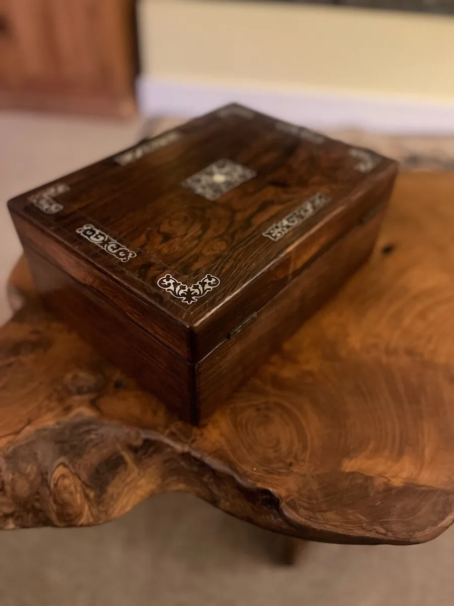 Victorian Mother of Pearl Inlaid Sewing Box - Image 4