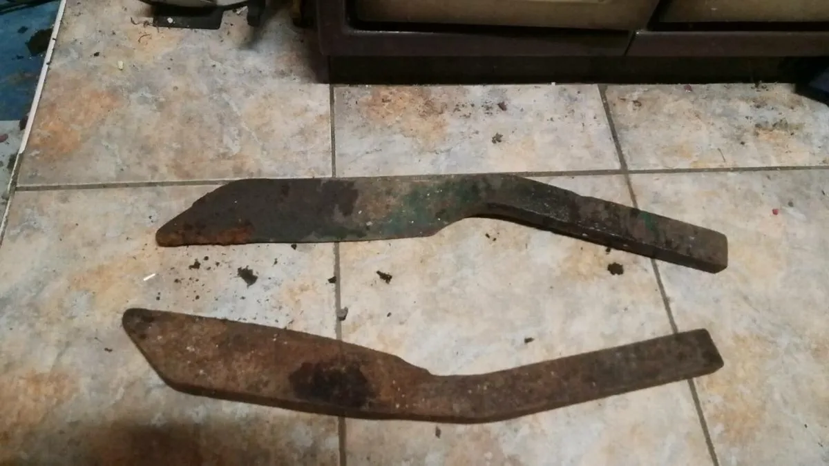 Ifor Williams skids ( 8 ft )..also Bamford   knife - Image 1