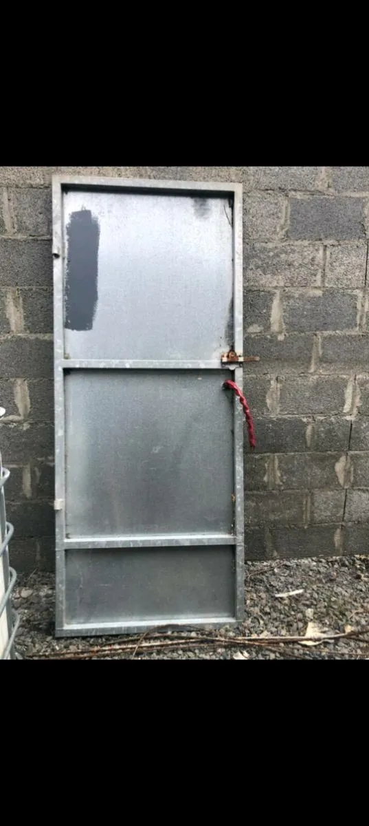 Galvanized steel door
