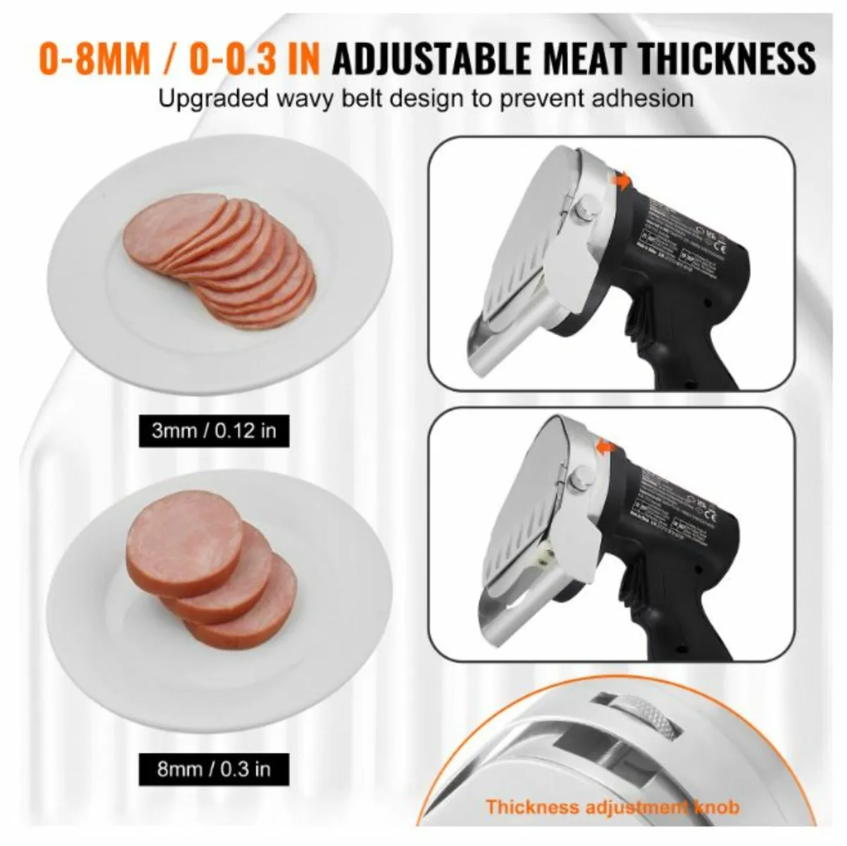 Electric Wireless Turkish Barbecue Knife 2 Blades - Image 4