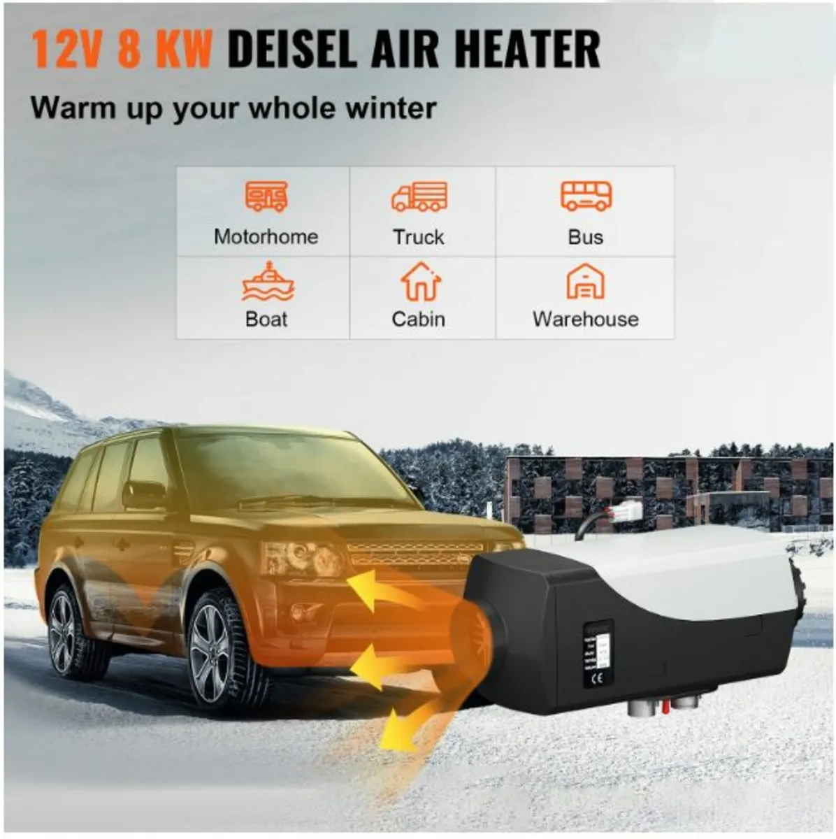 5KW 12V Diesel Parking Heater with LCD Monitor - Image 3