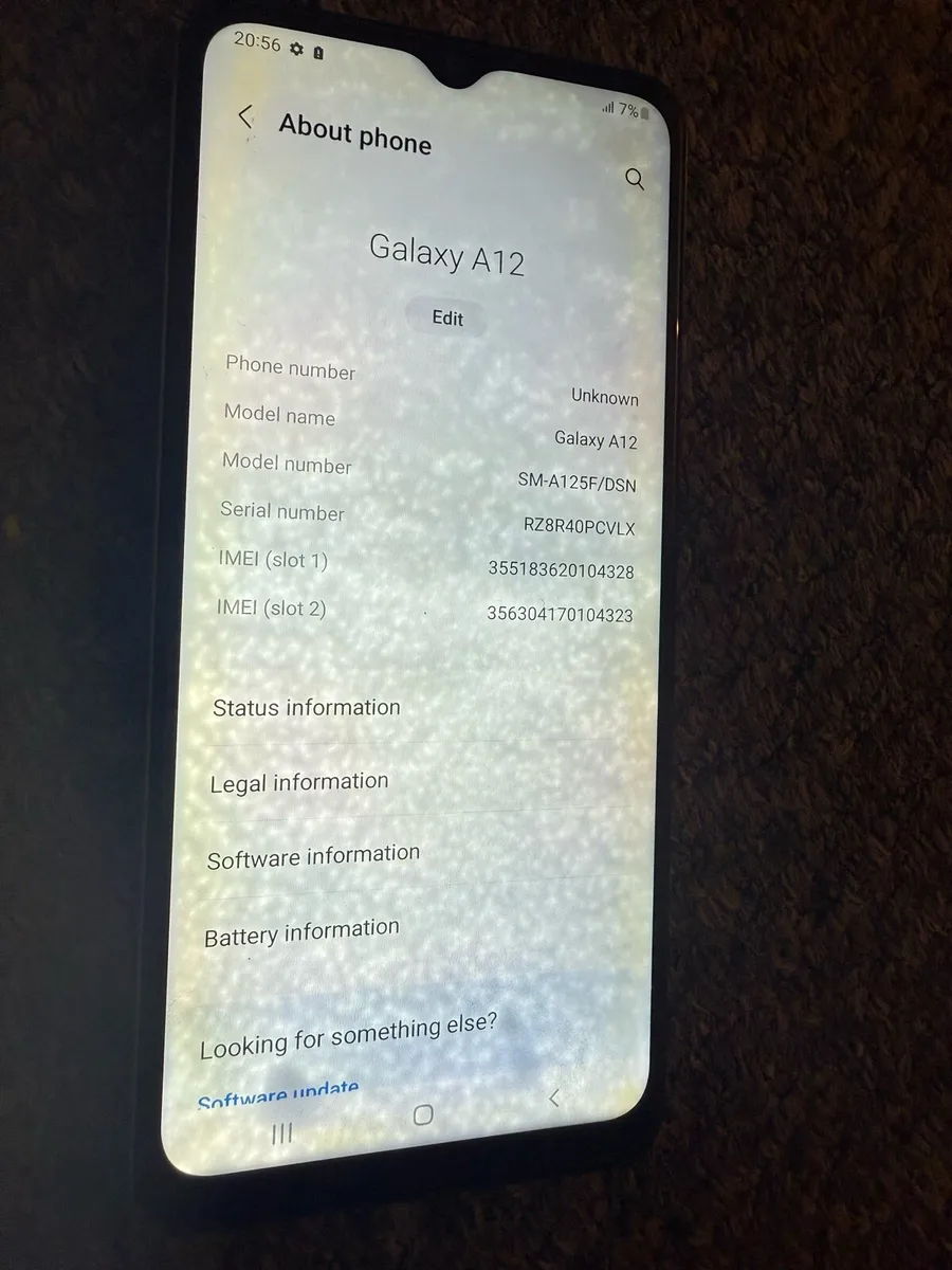Samsung galaxy A12 64GB white - Image 3